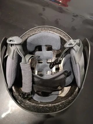 Casco de esquí infantil gris