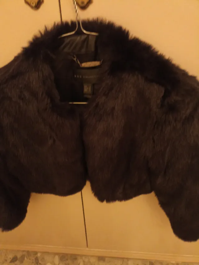 Chaqueta corta fiesta gris talla única