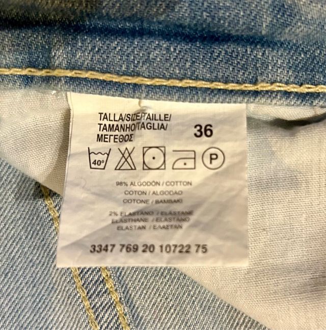 Pantalón vaquero ajustado Inside Talla S/36