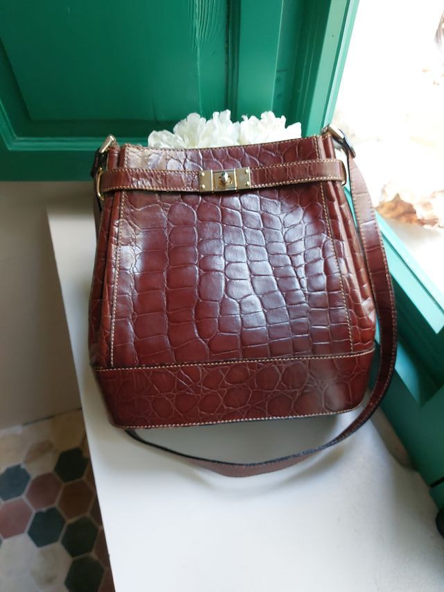 Bolso marrón vintage