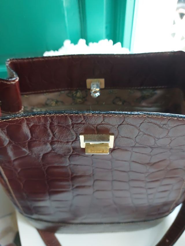 Bolso marrón vintage