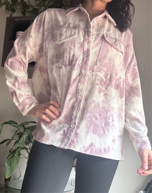 Camisa oversize tie-dye Stradivarius Talla S