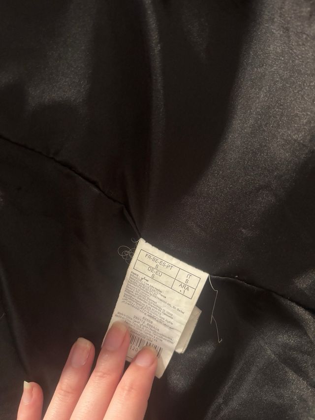 Chaqueta pelo sintético negra