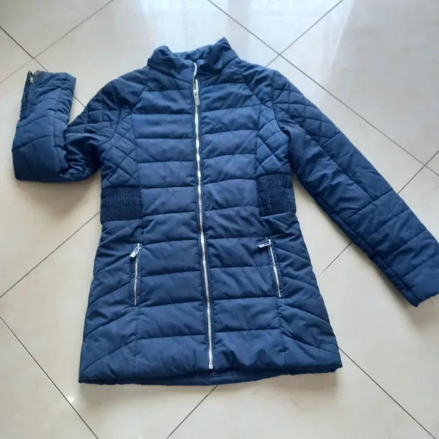 Piumino lungo Fracomina blu taglia M (9-10 anni)