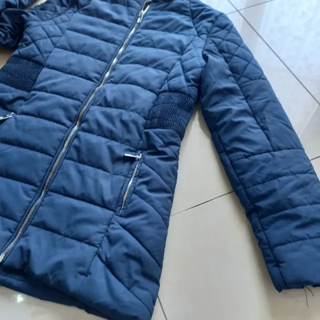 Piumino lungo Fracomina blu taglia M (9-10 anni)