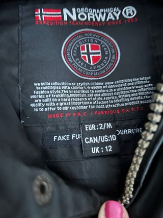 Chaqueta Geographical Norway Negra