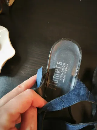 Sandalias Pons Quintana Piel Azul