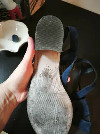 Sandalias Pons Quintana Piel Azul