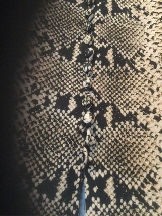 Falda larga beige y negro 