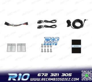 RADIO NAVEGADOR 2DIN 10" HD TÁCTIL BLUETOOTH USB SD