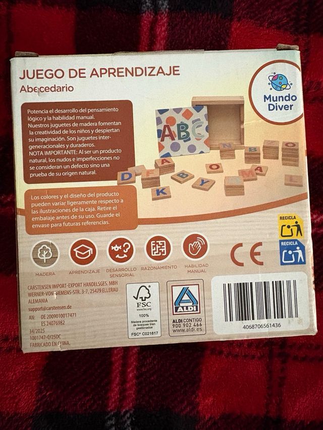 Juego de aprendizaje Mundo Diver Abecedario