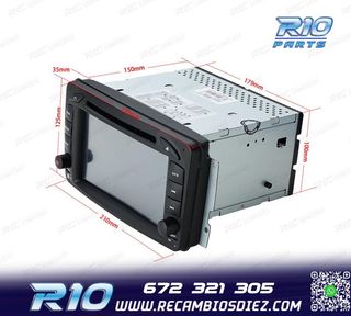 RADIO NAVEGADOR PARA MERCEDES CLASE A C CLK USB GPS TACTIL H