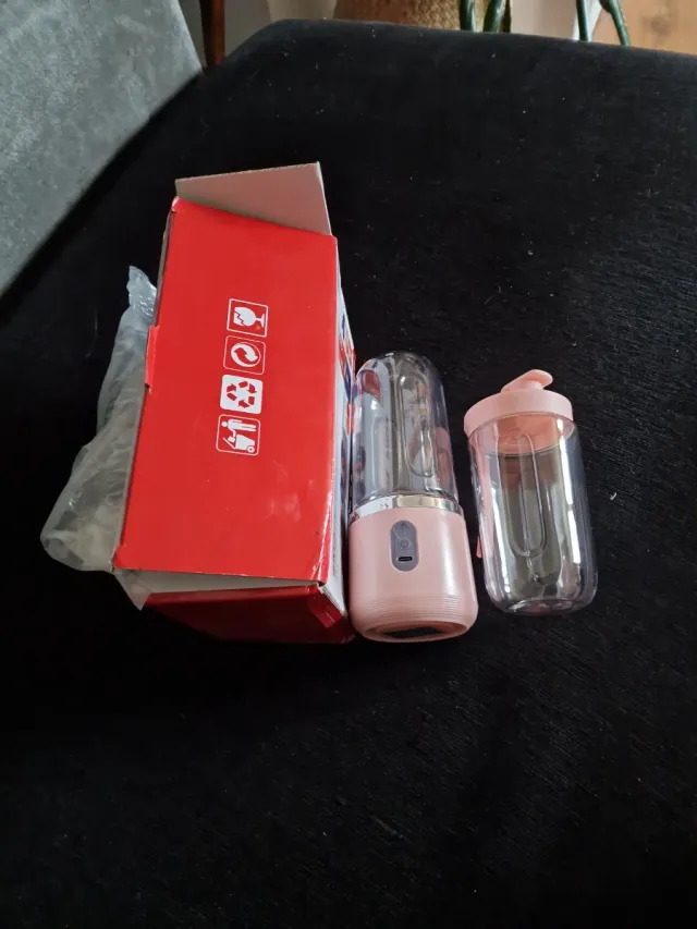 Batidora Mini Portátil Rosa