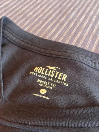 Camiseta Hollister Negra