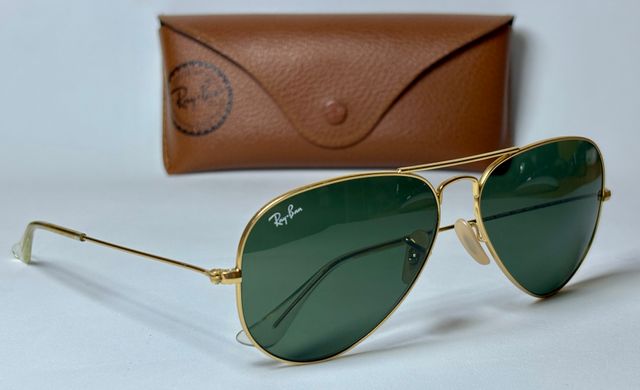 RAY BAN AVIATOR CLASICA DORADA VERDE