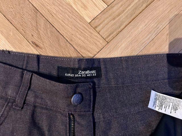 Pantalón vestir Zara gris talla L
