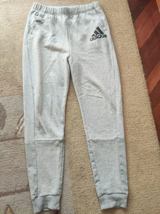 Pantalón chándal Adidas Talla 15/16 Gris