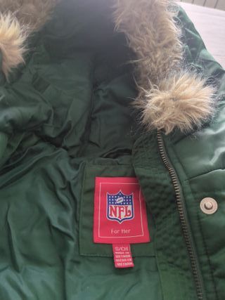 Cazadora bomber Jets verde futbol americano mujer 