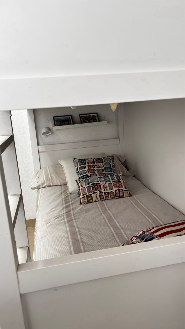 Litera madera lacada blanca