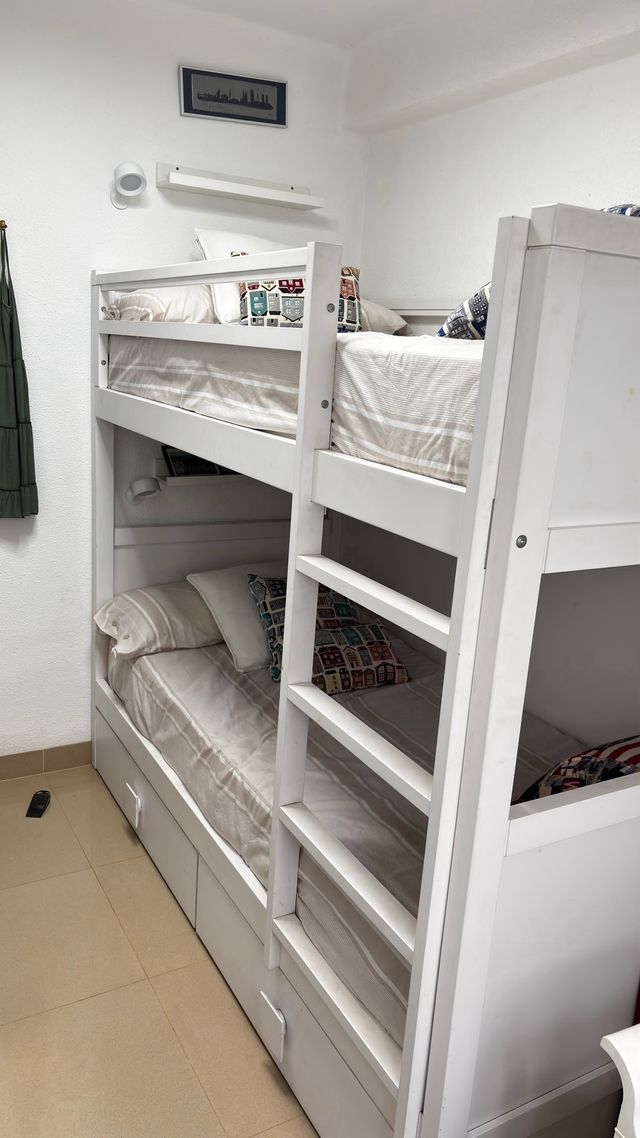 Litera madera lacada blanca