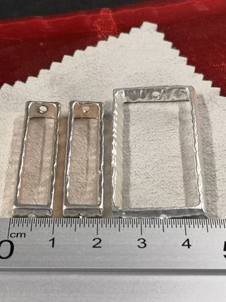 3 connettori per gioielli in argento