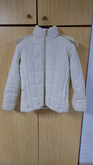 Anorak nieve color marfil