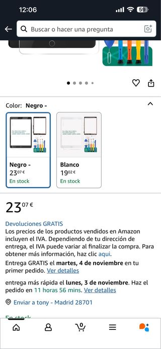 Pantalla Táctil iPad 10.2 (2021) / 9ª Gen