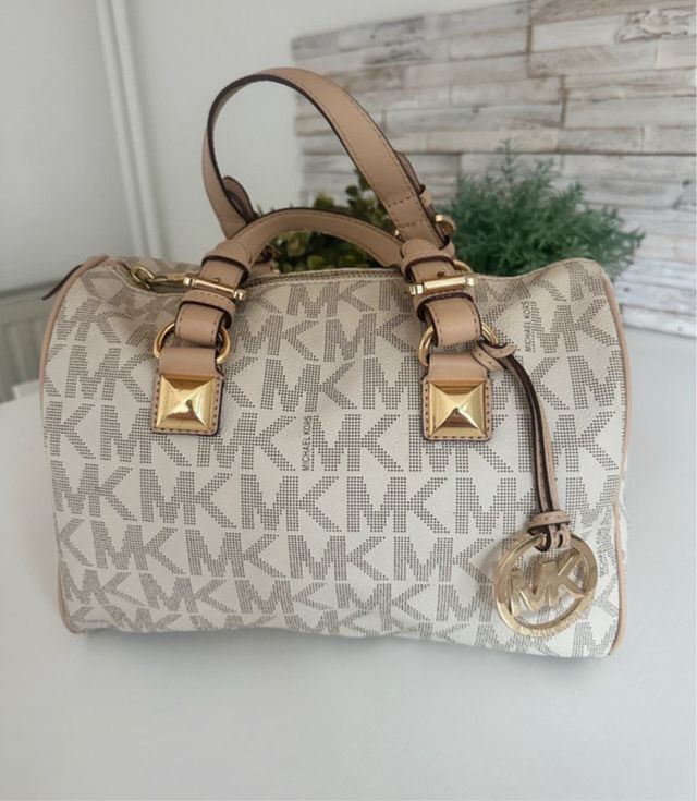 Bolso Michael Kors Piel Beige/Oro
