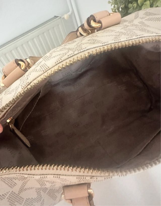 Bolso Michael Kors Piel Beige/Oro