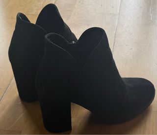 Botines tacón negros talla 38