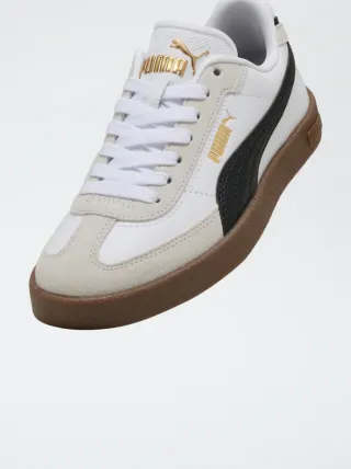 Zapatillas Puma Club II Era Piel Blanco Dorado
