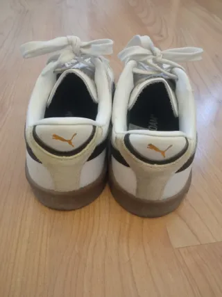 Zapatillas Puma Club II Era Piel Blanco Dorado