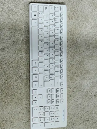 Teclado y Ratón Rii Inalámbrico Blanco