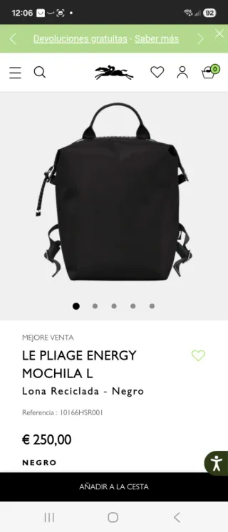 Mochila Le Pliage Longchamp
