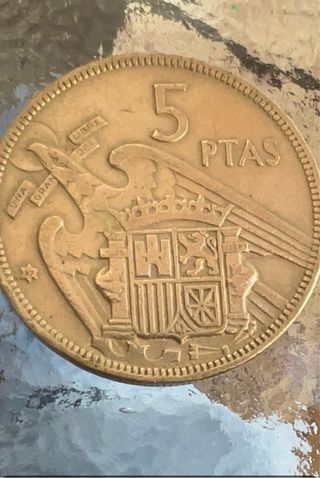 Moneda 5 Pesetas Libre Una Gran