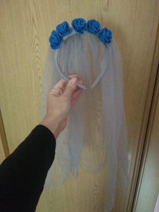 Disfraz Novia Cadáver Azul Talla 11-12 años