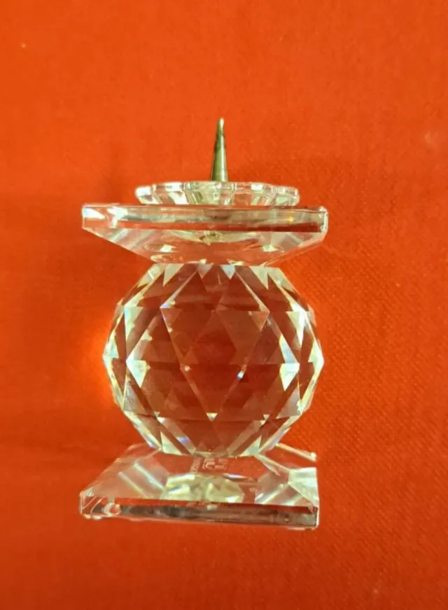 Candelieri a forma di fiore e torre in cristallo Swarovski