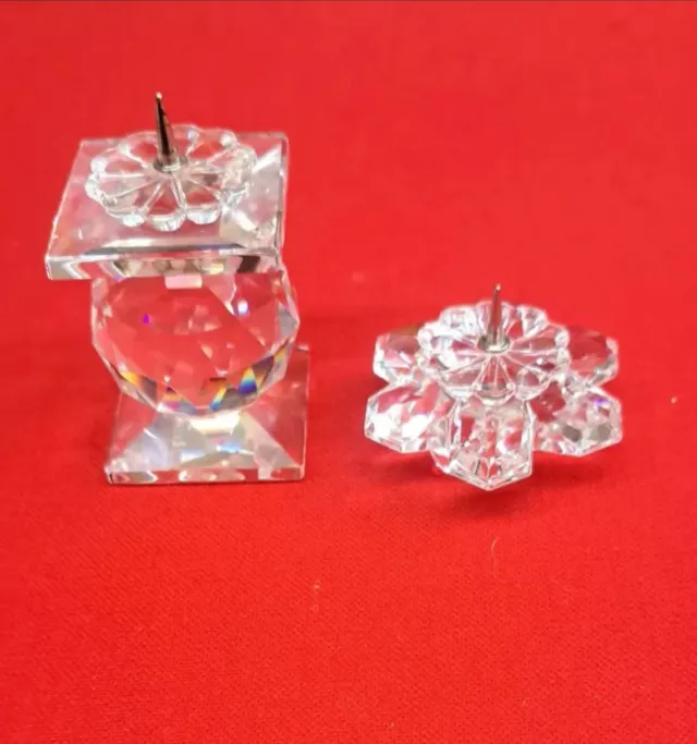 Candelieri a forma di fiore e torre in cristallo Swarovski