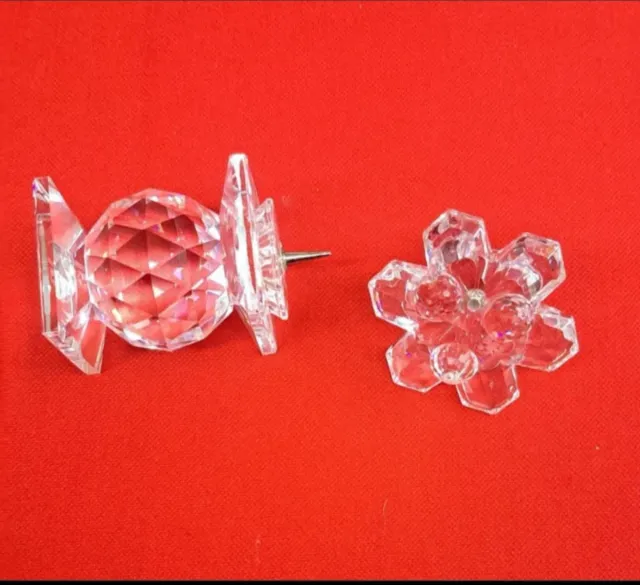 Candelieri a forma di fiore e torre in cristallo Swarovski