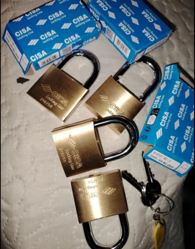 Lotto 6 Lucchetti CISA 210/50 con Chiave