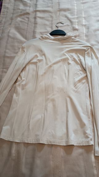 Blusa MNG elástica beige Talla M