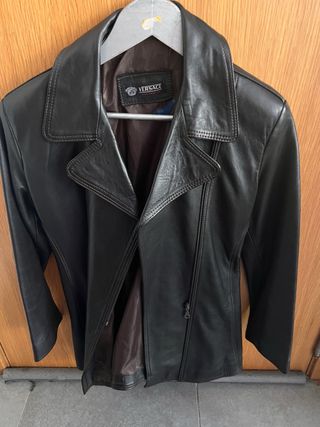 Chaqueta Versace Cuero Marrón