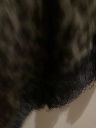 Falda leopardo fondo marrón con encaje negri