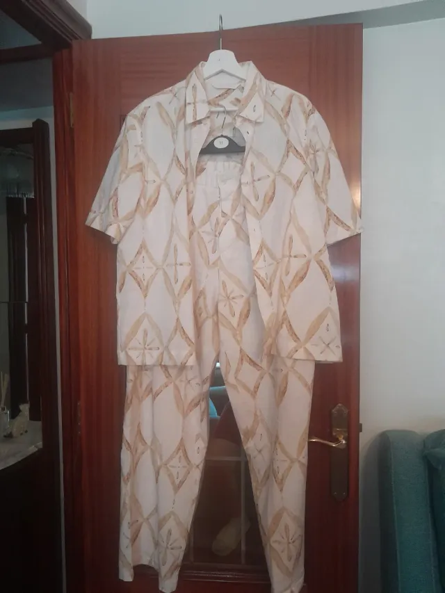 Conjunto Zara Hombre Talla L Camisa y Pantalón