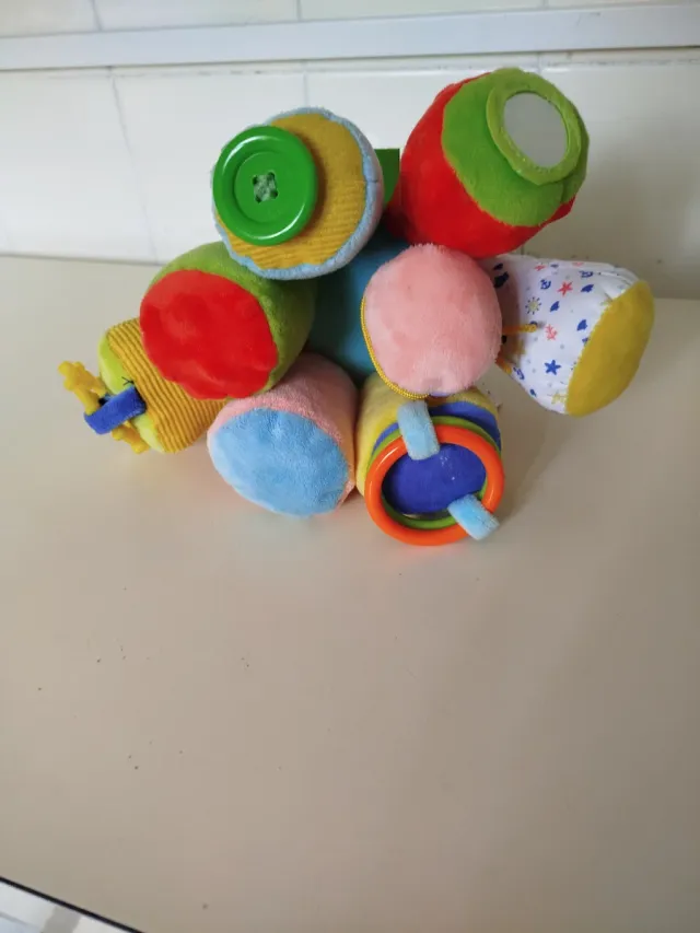 Peluche pulpo para silla de bebé