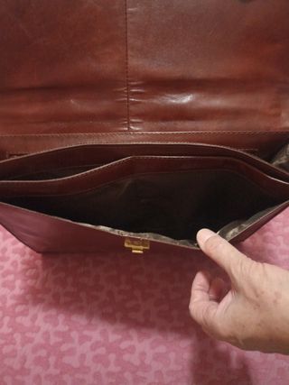 Cartera de piel para documentos