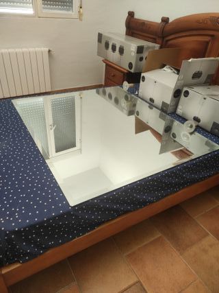 Espejo de baño con 2 farolitos