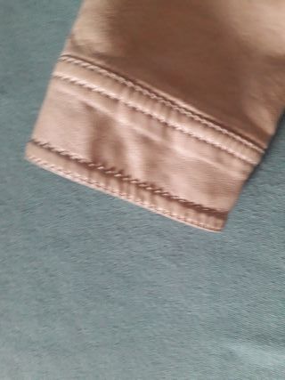 Chaqueta polipiel beige