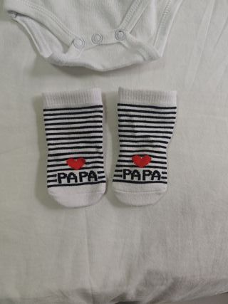 Pack 2 bodys y calcetines I love Abuela/o