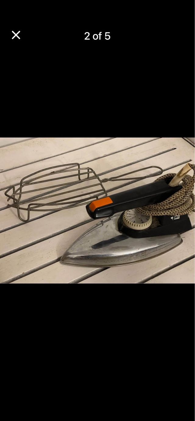 Plancha de ropa vintage